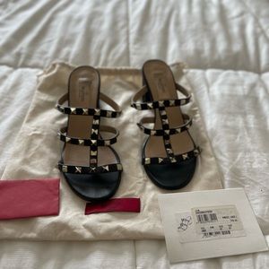 Valentino Garavani rockstud slide sandal